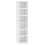 NNEVL CD Cabinet White 21x20x88 cm Engineered Wood