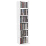 NNEVL CD Cabinet White 21x20x88 cm Engineered Wood