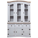 NNEVL Buffet & Hutch Mexican Pine Corona Range White