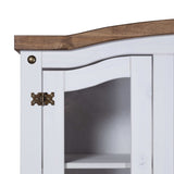 NNEVL Buffet & Hutch Mexican Pine Corona Range White