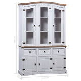 NNEVL Buffet & Hutch Mexican Pine Corona Range White
