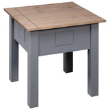 NNEDPE Nightstand Grey 50.5x50.5x52.5 Cm Pine Panama Range