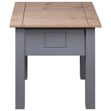 NNEDPE Nightstand Grey 50.5x50.5x52.5 Cm Pine Panama Range