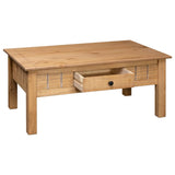 NNEDPE Coffee Table 100x60x45 Cm Solid Pine Wood Panama Range