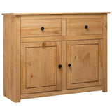 NNEDPE Sideboard 93x40x80 Cm Solid Pinewood