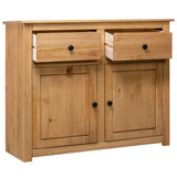 NNEDPE Sideboard 93x40x80 Cm Solid Pinewood