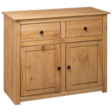 NNEDPE Sideboard 93x40x80 Cm Solid Pinewood