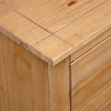 NNEDPE Sideboard 93x40x80 Cm Solid Pinewood