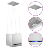 NNEVL Hanging Island Range Hood Touch Sensor LCD 37 cm Stainless Steel