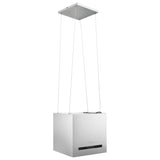 NNEVL Hanging Island Range Hood Touch Sensor LCD 37 cm Stainless Steel