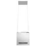 NNEVL Hanging Island Range Hood Touch Sensor LCD 37 cm Stainless Steel