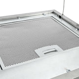 NNEVL Hanging Island Range Hood Touch Sensor LCD 37 cm Stainless Steel