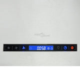 NNEVL Hanging Island Range Hood Touch Sensor LCD 37 cm Stainless Steel