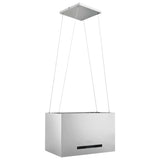 NNEVL Hanging Island Range Hood Touch Sensor LCD 55 cm Stainless Steel