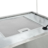 NNEVL Hanging Island Range Hood Touch Sensor LCD 55 cm Stainless Steel
