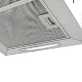 NNEVL Hanging Island Range Hood Touch Sensor LCD 55 cm Stainless Steel