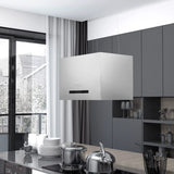 NNEVL Hanging Island Range Hood Touch Sensor LCD 55 cm Stainless Steel