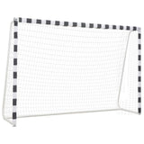 NNEVL Soccer Goal 300x200x90 cm Metal Black and White