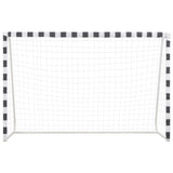 NNEVL Soccer Goal 300x200x90 cm Metal Black and White