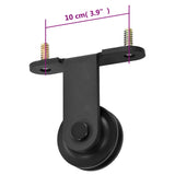NNEVL Sliding Door SKIEN Hardware Kit 183 cm Steel Black
