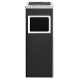 NNEVL Ashtray Dustbin Hotel 36 L Steel Black