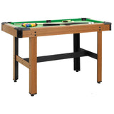 NNEVL 4 Feet Billiard Table 122x61x76 cm Brown