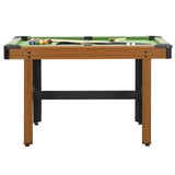 NNEVL 4 Feet Billiard Table 122x61x76 cm Brown
