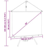 NNEVL Projection Screen with Tripod 50- 4:3