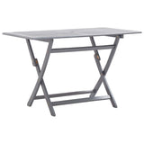 NNEVL Folding Garden Table 120x70x75 cm Solid Acacia Wood