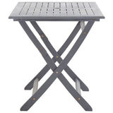NNEVL Folding Garden Table 120x70x75 cm Solid Acacia Wood