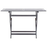 NNEVL Folding Garden Table 120x70x75 cm Solid Acacia Wood