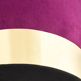 NNEVL Stool Purple and Gold Velvet