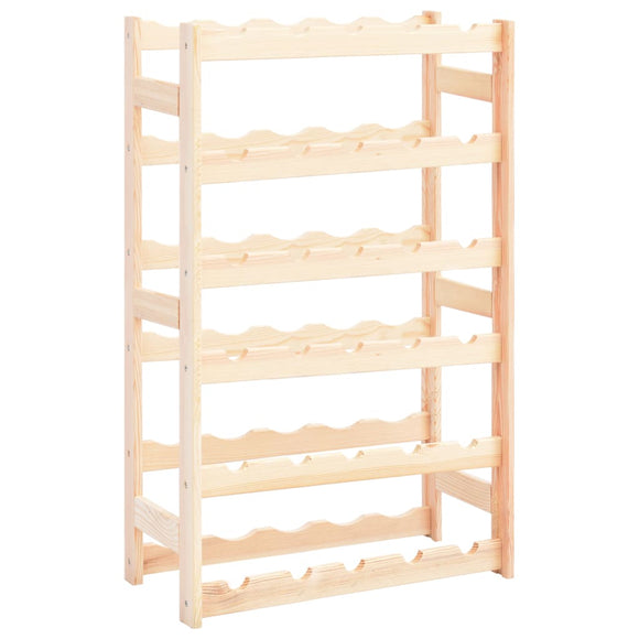NNEVL Wine Rack for 30 Bottles Solid Wood Pine