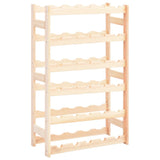 NNEVL Wine Rack for 30 Bottles Solid Wood Pine