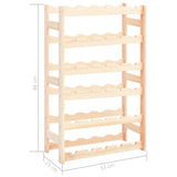 NNEVL Wine Rack for 30 Bottles Solid Wood Pine