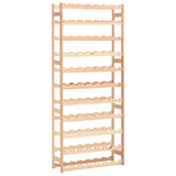 NNEVL Wine Rack for 77 Bottles Solid Wood Pine