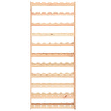 NNEVL Wine Rack for 77 Bottles Solid Wood Pine