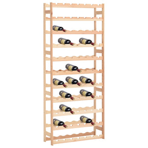NNEVL Wine Rack for 77 Bottles Solid Wood Pine