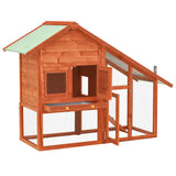 NNEDPE Rabbit Hutch 140x63x120 Cm Solid Firwood