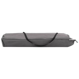 NNEVL Two Person Folding Sun Lounger Grey Steel