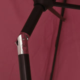 NNEVL Parasol Burgundy 200x224 cm Aluminium