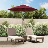 NNEVL Parasol Burgundy 200x224 cm Aluminium