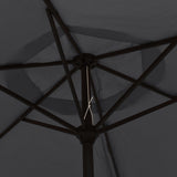 NNEVL Parasol Black 200x224 cm Aluminium