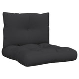 NNEVL Pallet Cushions 2 pcs Black Fabric