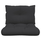 NNEVL Pallet Cushions 2 pcs Black Fabric