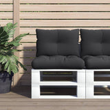 NNEVL Pallet Cushions 2 pcs Black Fabric