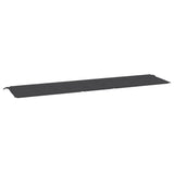 NNEVL Garden Bench Cushion Black 200x50x3 cm Oxford Fabric
