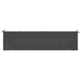 NNEVL Garden Bench Cushion Black 200x50x3 cm Oxford Fabric