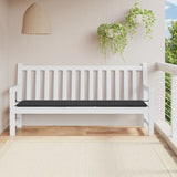 NNEVL Garden Bench Cushion Black 200x50x3 cm Oxford Fabric