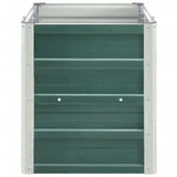 NNEVL Garden Raised Bed Galvanised Steel 240x40x45 cm Green